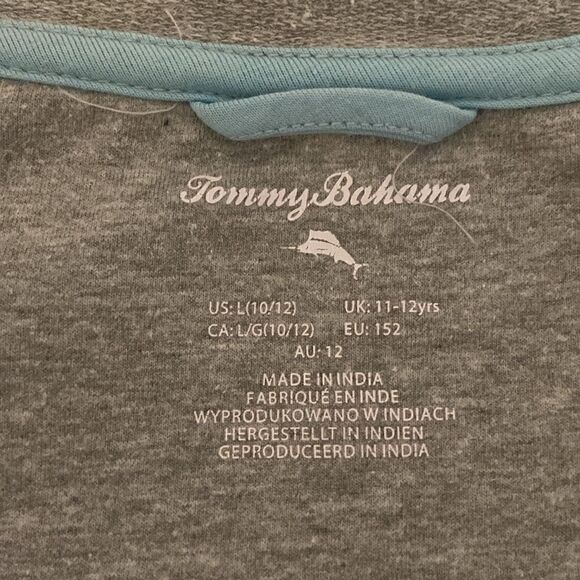 Tommy Bahama Gray Lightweight Zipper Front Long Sleeve Hooded Jacket Size Large - Picture 7 of 8